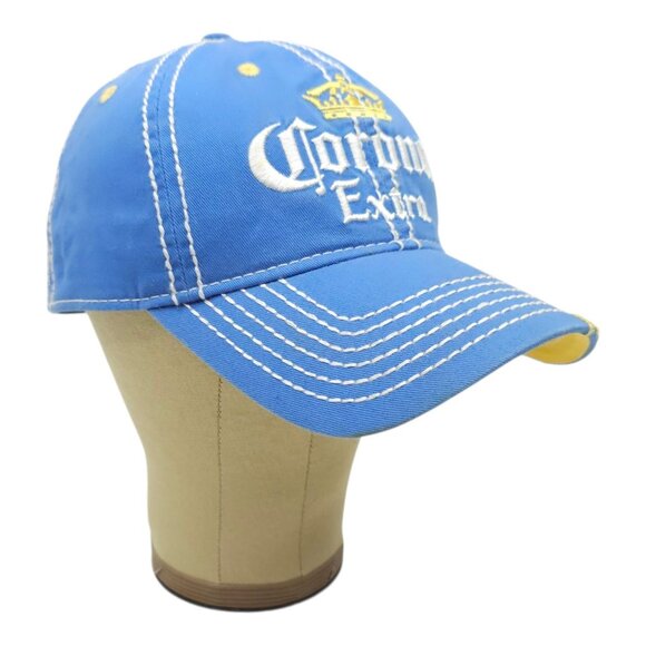Corona Extra Strapback Cap Hat Beer Brew Embroidered Logo Trucker Baseball - Picture 3 of 14